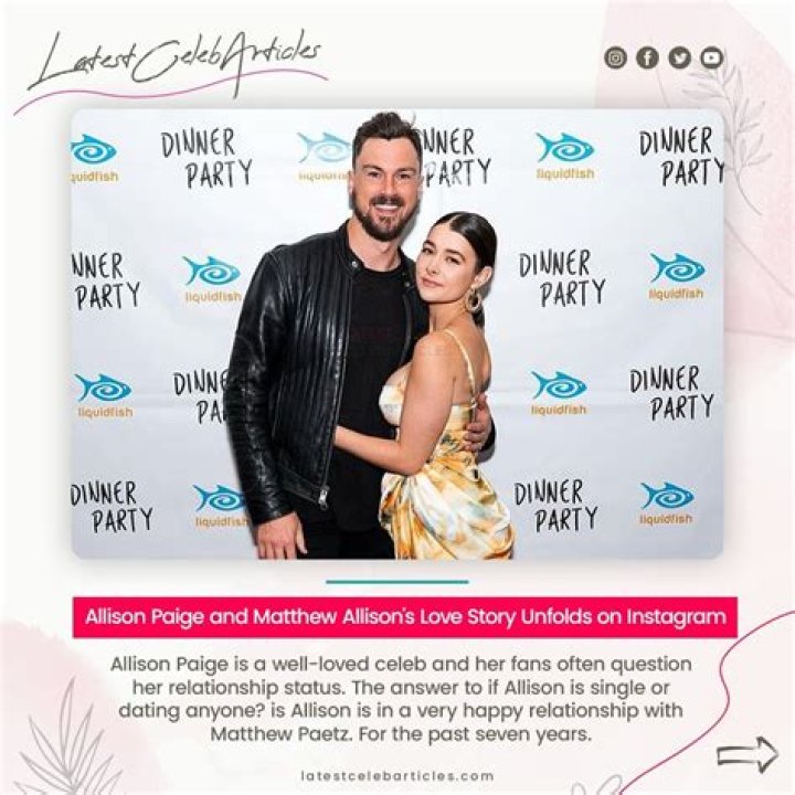 
Allison Paige and Matthew Allison’s Love Story Unfolds on Instagram 