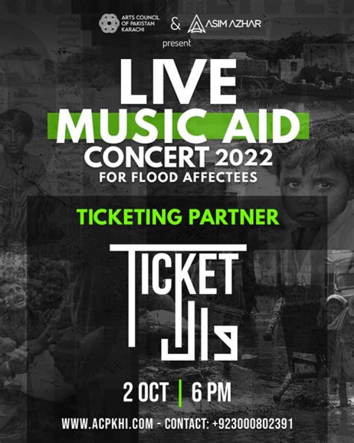
Arts Council Karachi To Hold ‘Live Music Aid Concert 2022’ For Flood Affectees 