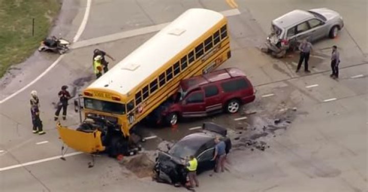 
Police Say 13-Year-Old Crashed Into School Bus After Stealing Parents’ Car 